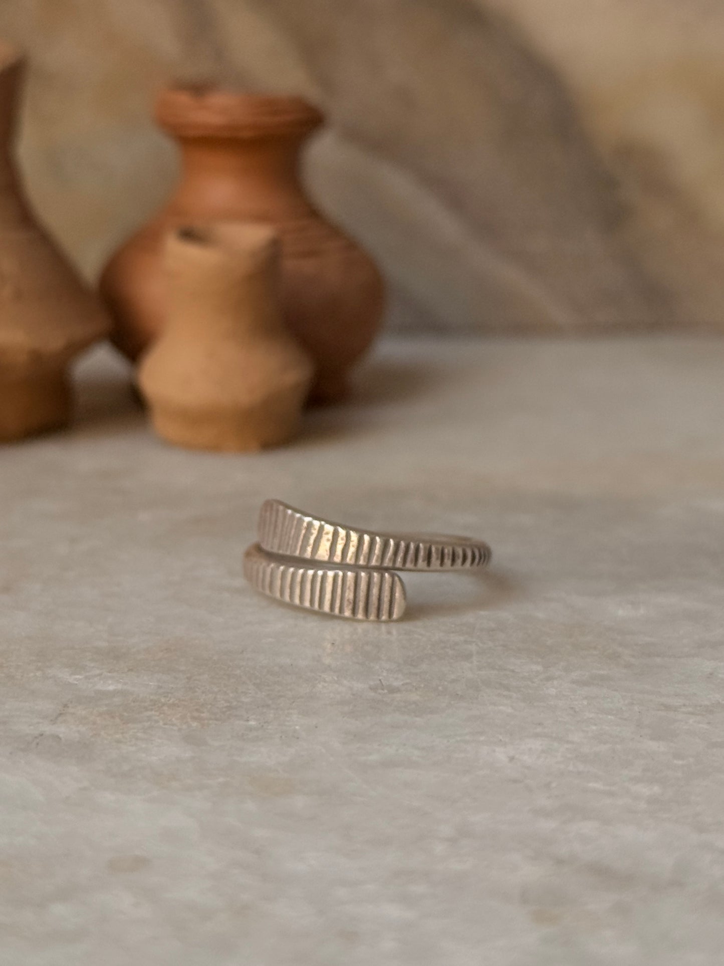 925 Sterling Silver Bohemian Hill Tribe Handcrafted Adjustable Ring