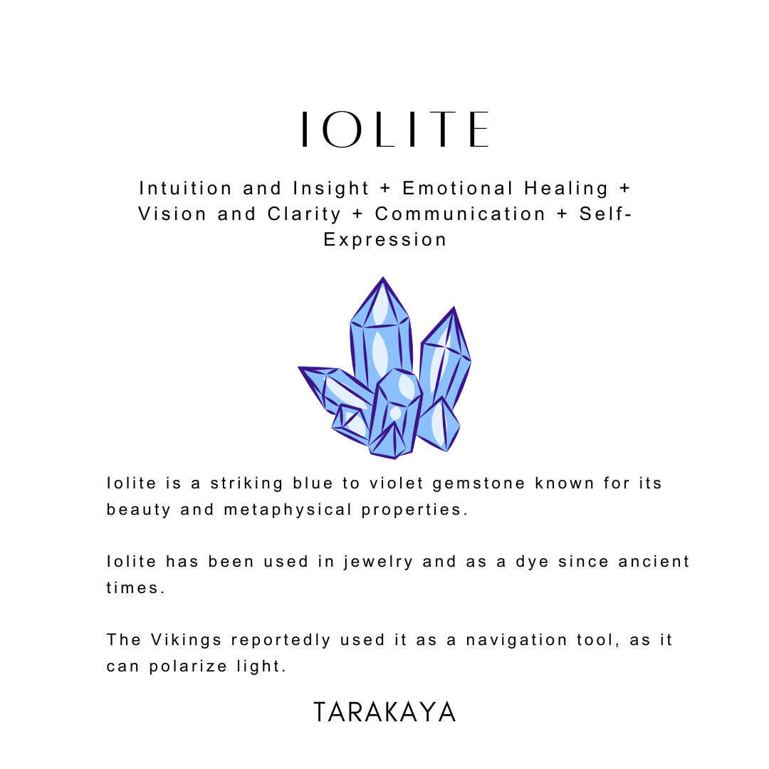 Elegant Iolite Pear Shaped Solitaire Silver Ring