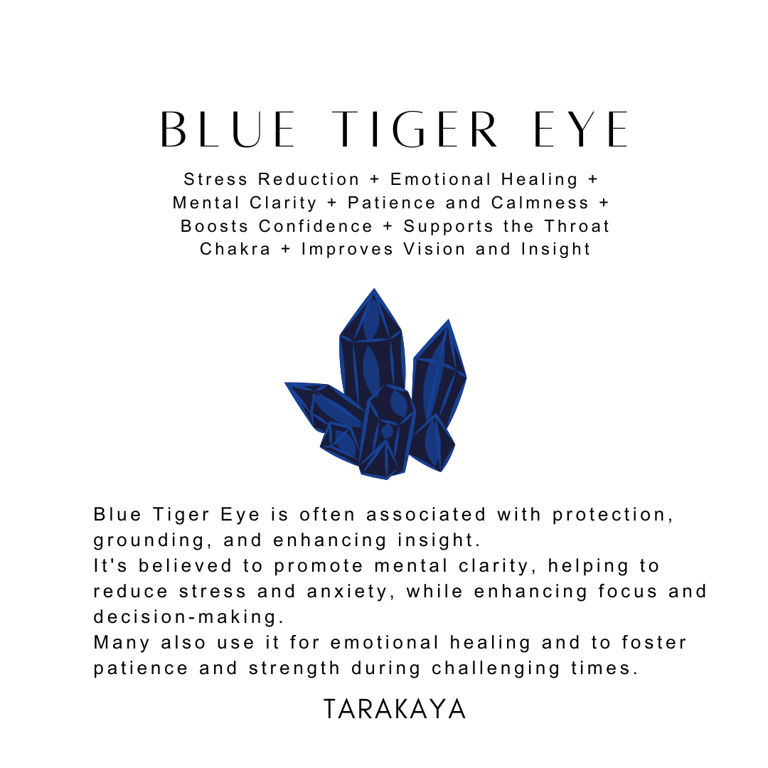 Blue tiger eye crystal for protection