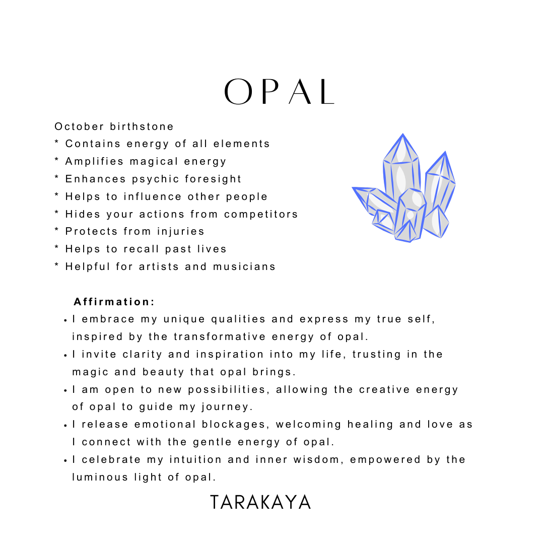 Opal crystal charm with vibrant play-of-color