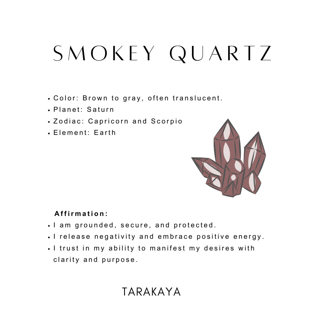 Smokey quartz for creative look