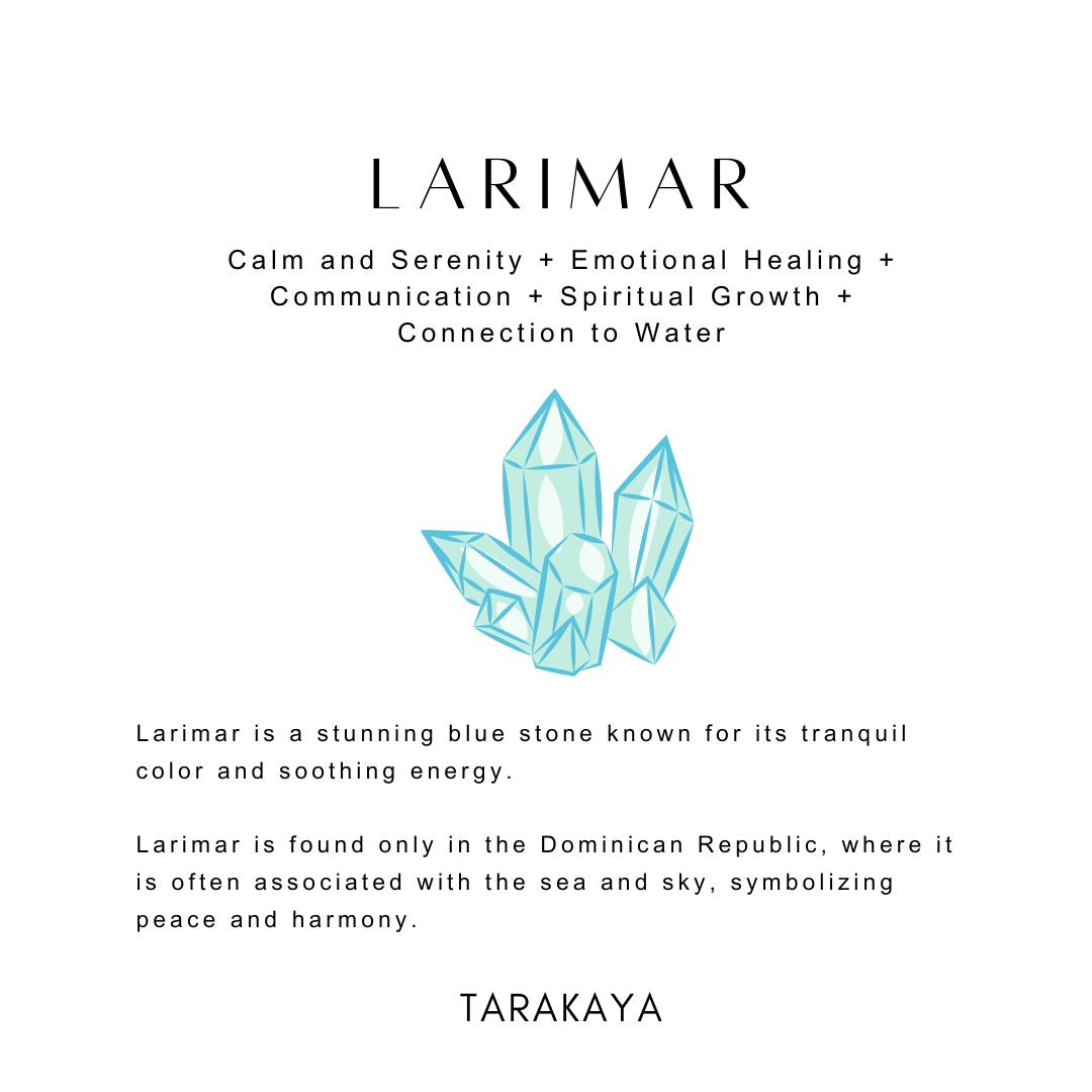 Larimar crystal for elegant look