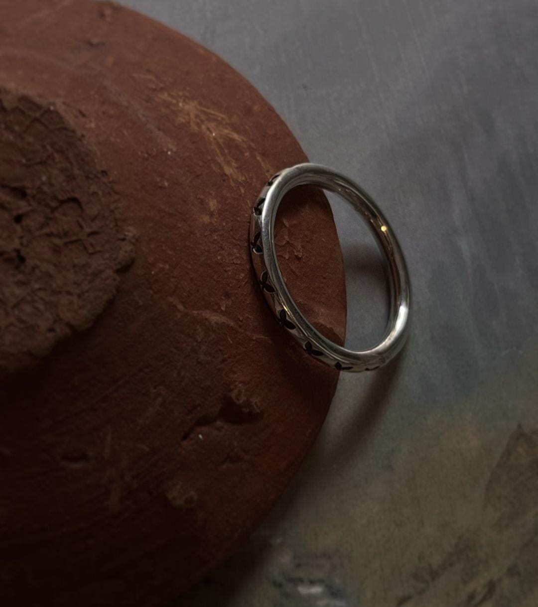 Timeless Butterfly Engraved Silver Ring Band