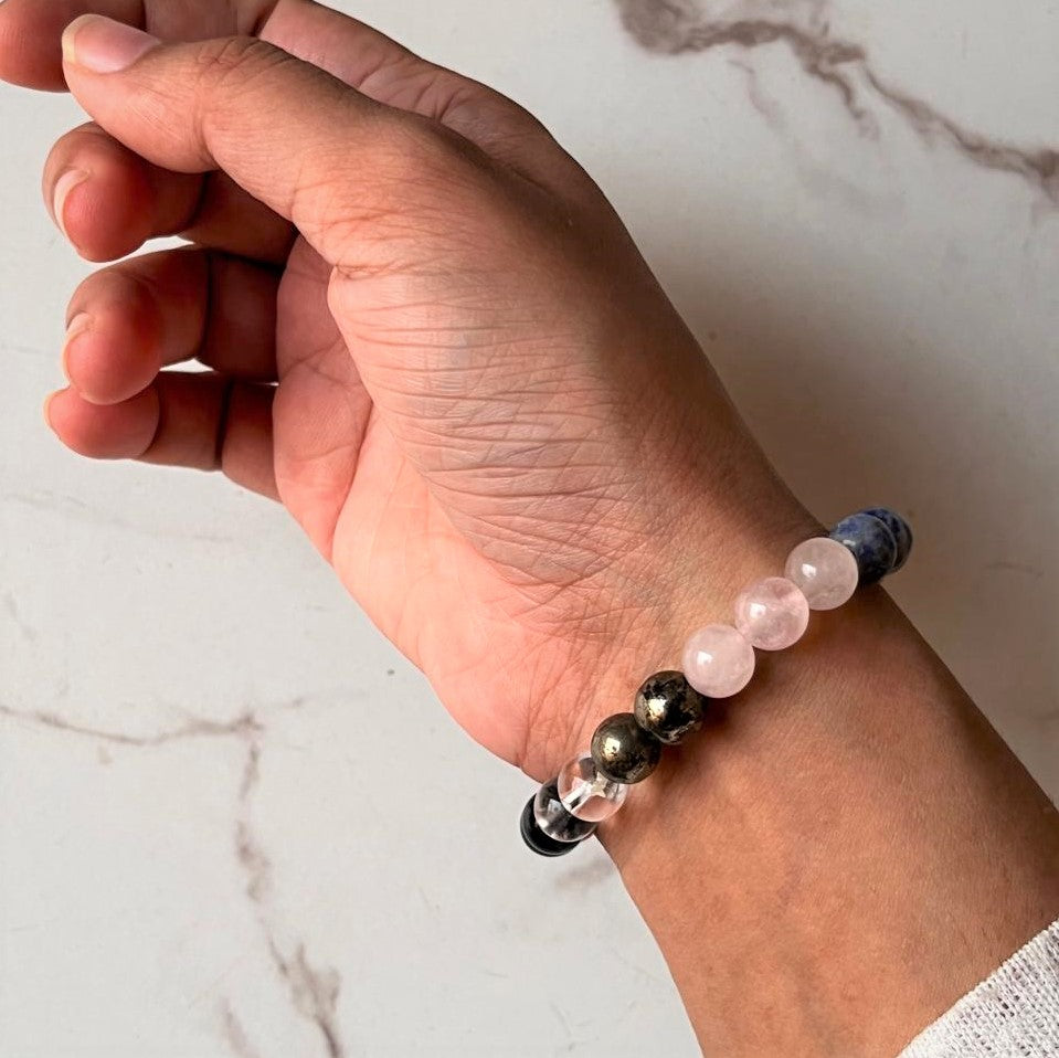 Handmade "I Deserve It All" Crystal Bracelet 8MM