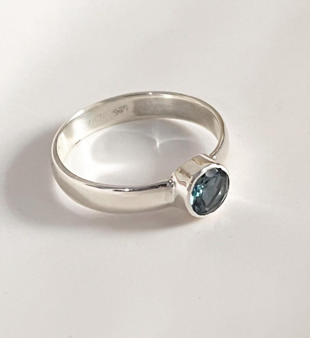 London Blue Topaz Silver Ring for a Touch of Luxury