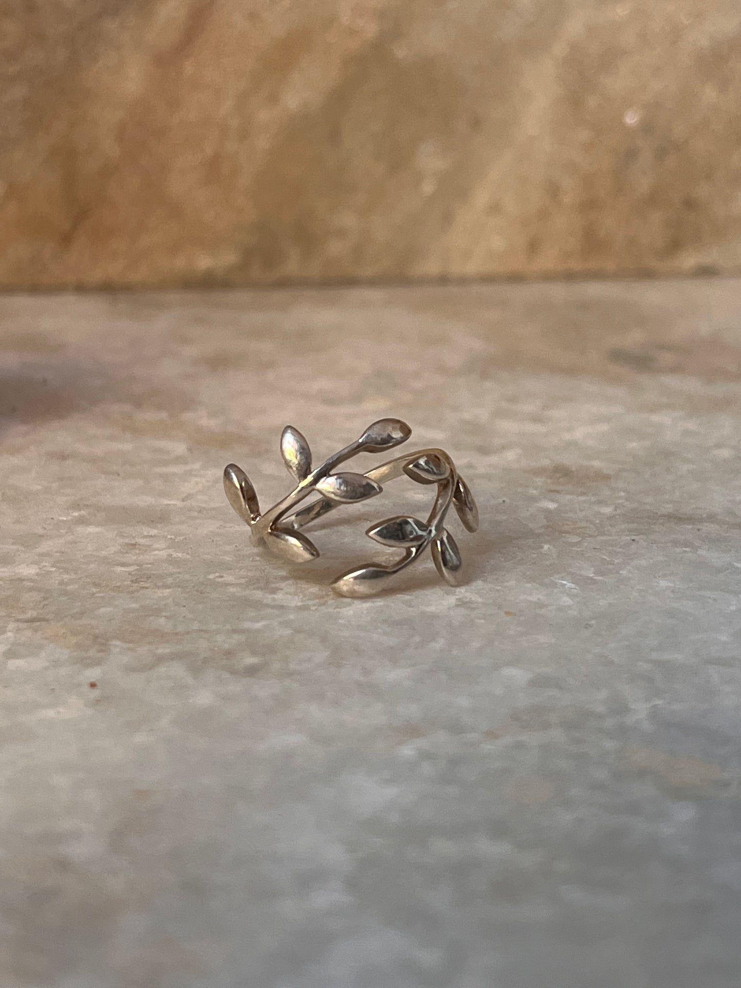 Willow Leafy Adjustable 925 Sterling Silver Ring