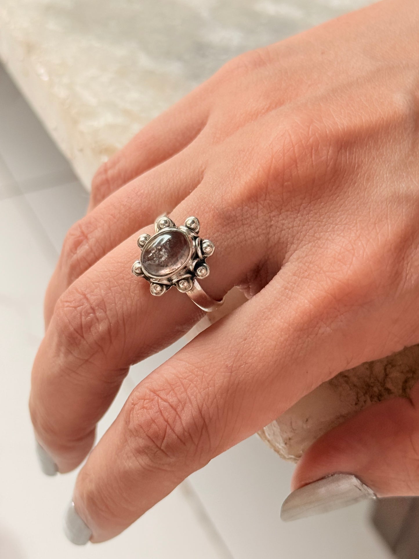 925 Sterling Silver Tourmaline Ring