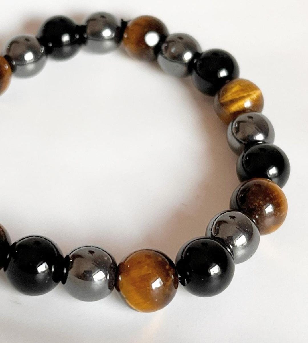 8MM Triple Protection Crystal Bracelet for Energy Shield