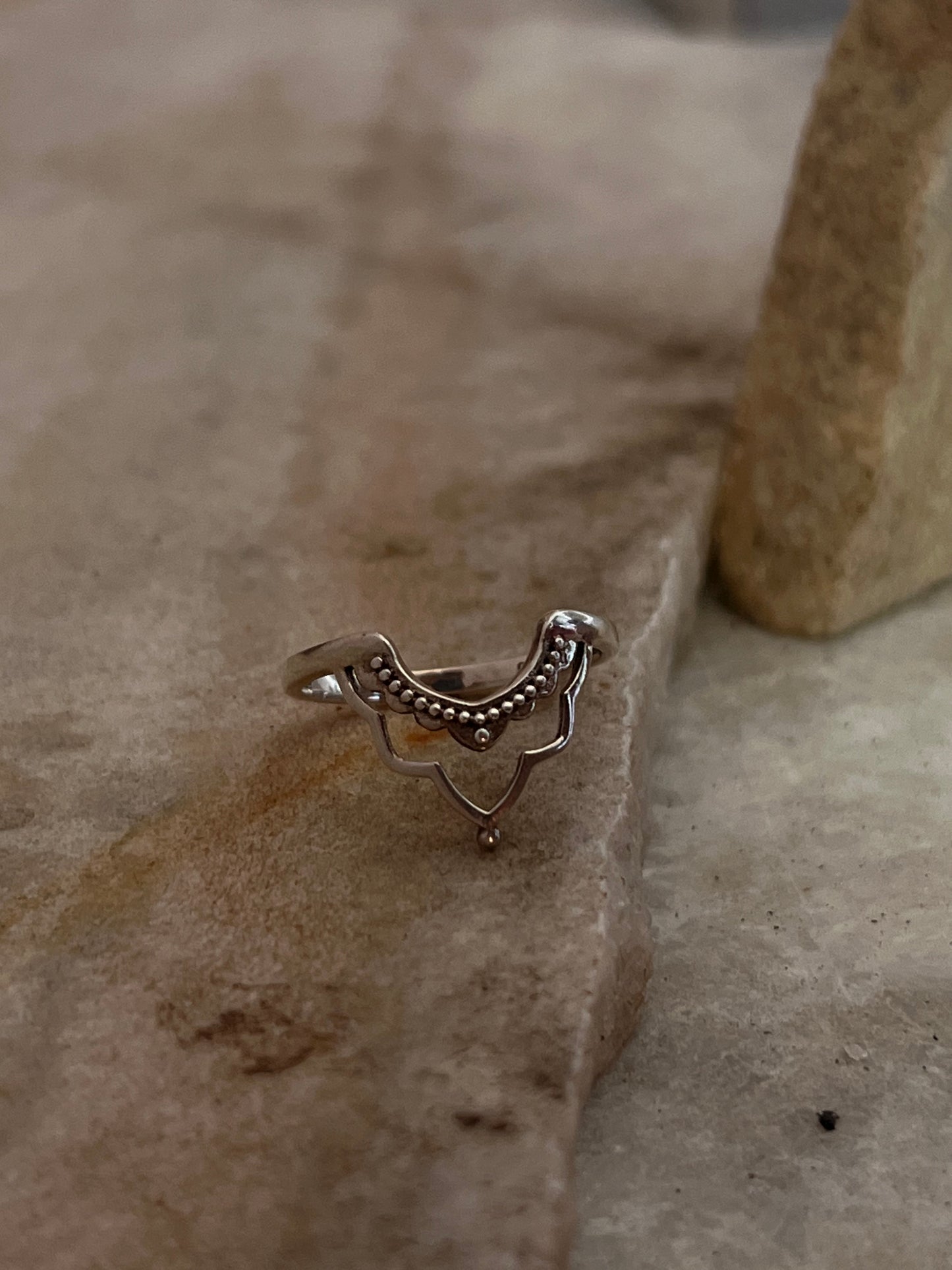 Boho Crown Stack 925 Sterling Silver Ring