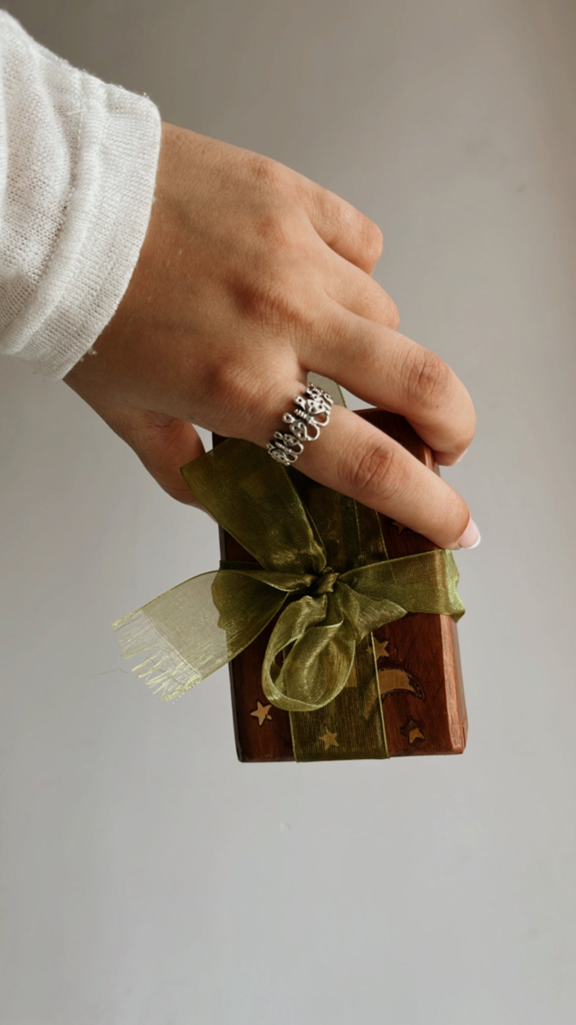 Delicate Butterflies Band Ring in Silver