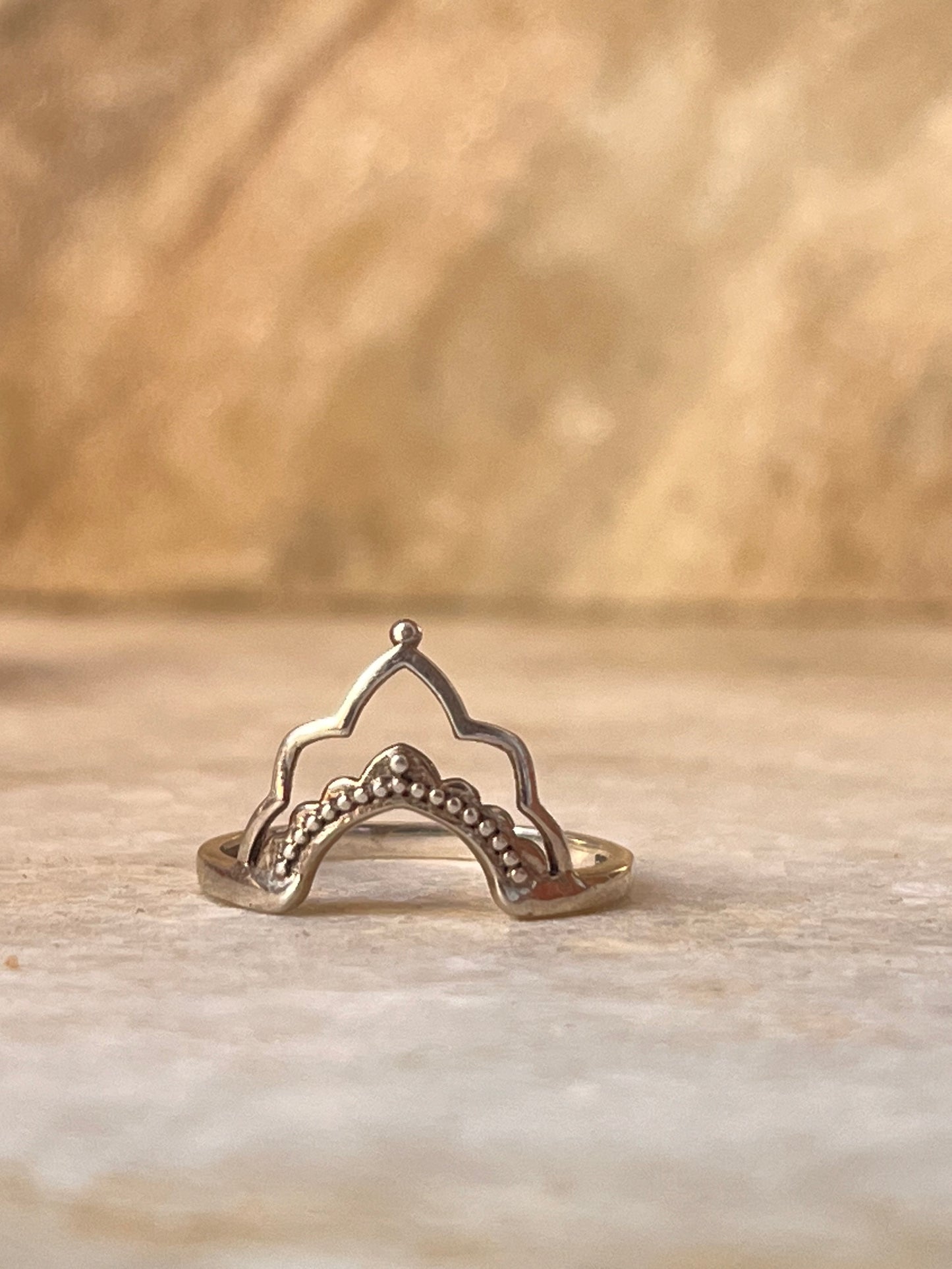 Boho Crown Stack 925 Sterling Silver Ring