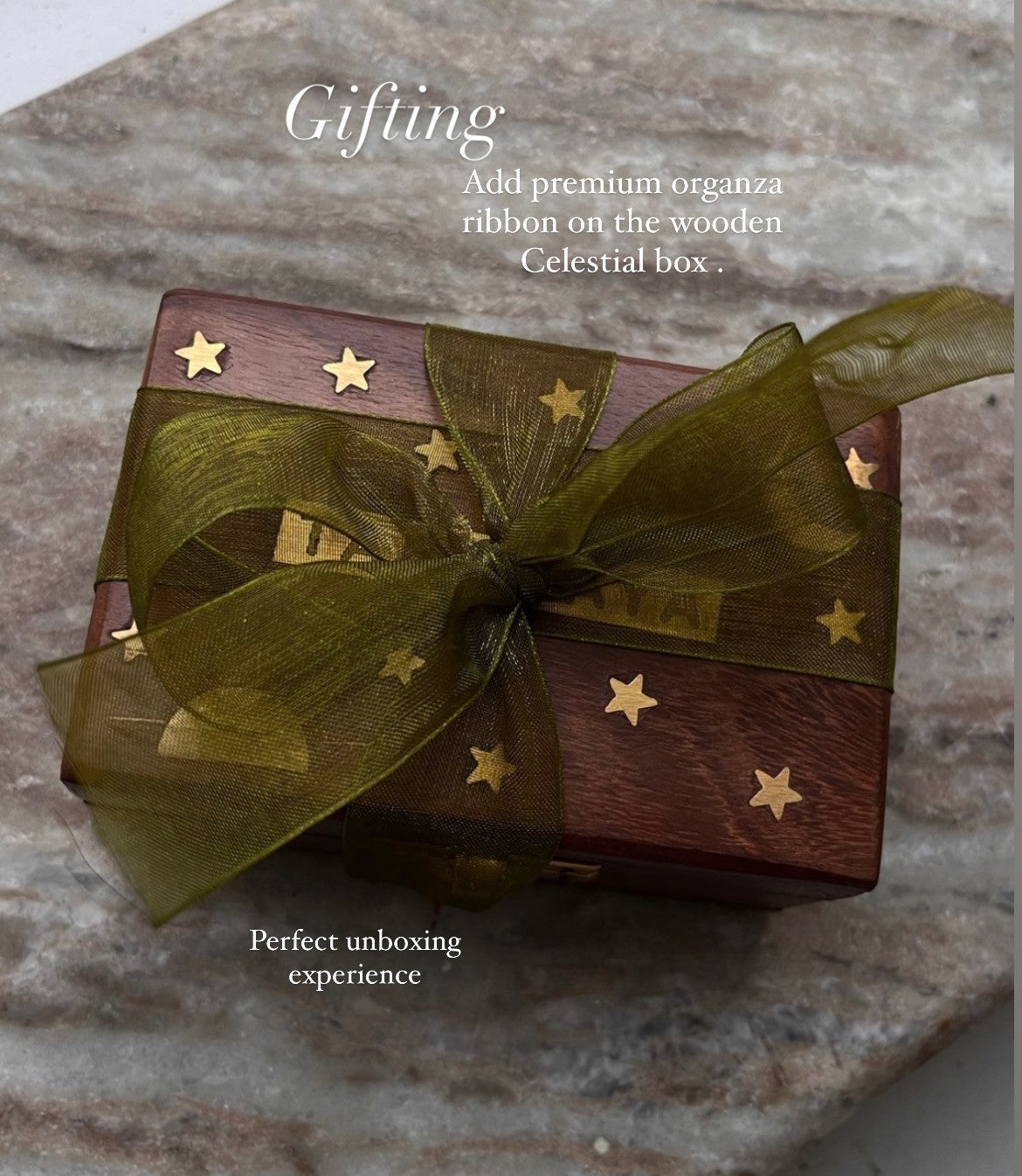 Gift Wrapping ( Only Ribbon & Card ) Additional Box not included