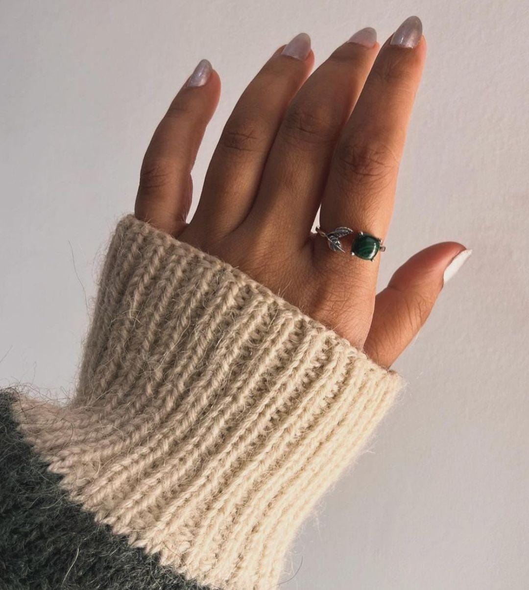 Sterling Silver Malachite Forest Enchantment Ring for Unique Style
