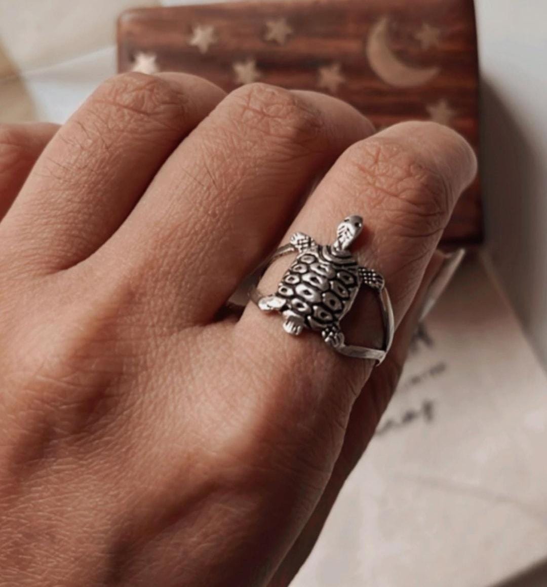 925 sterling silver Tortoise 1 design ring
