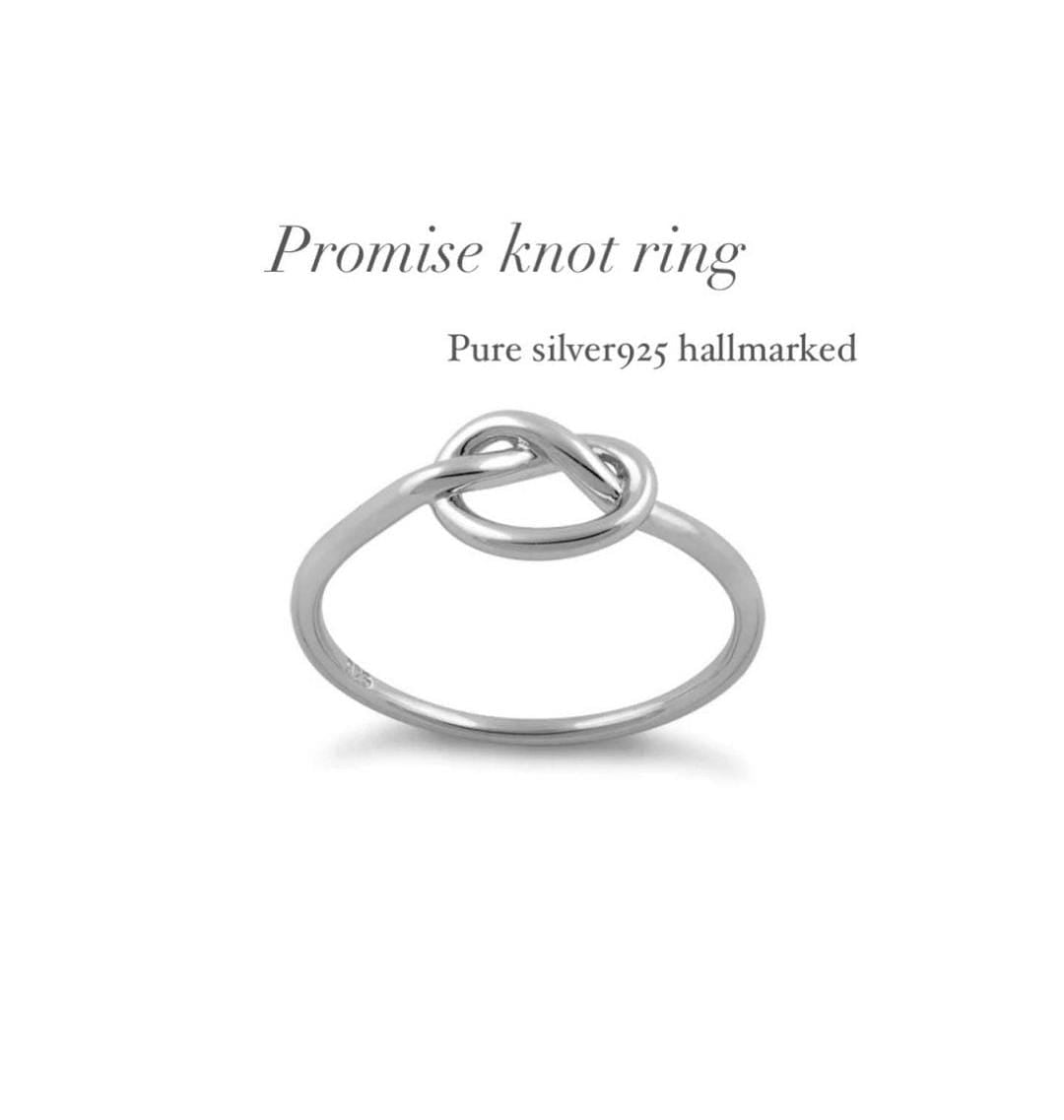 Promise Knot Silver Ring