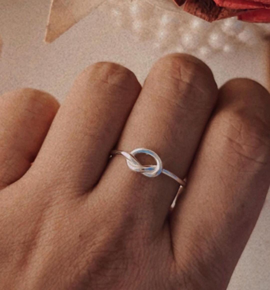 Sterling Silver Promise Knot Ring