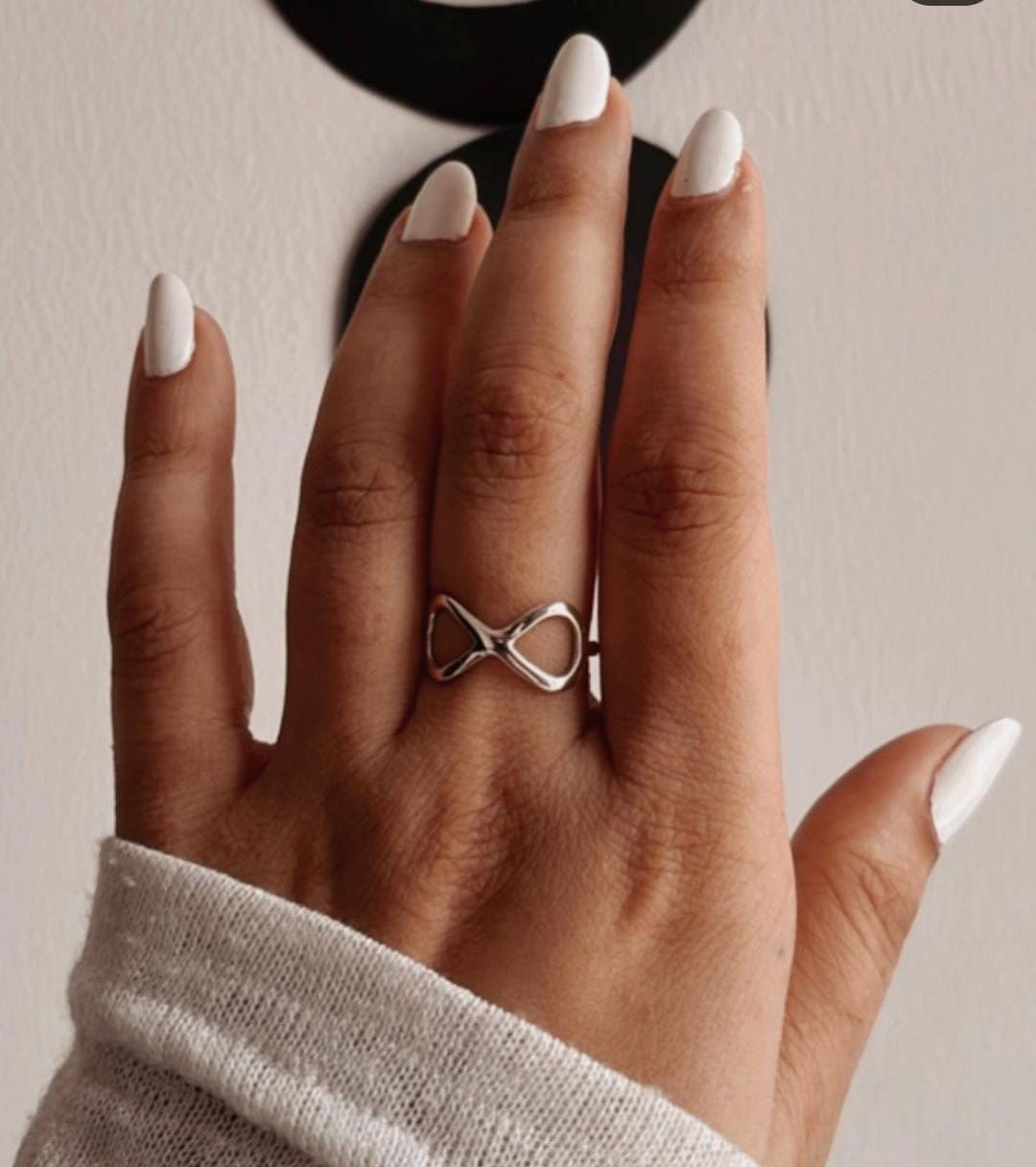 Sterling Silver Plain Infinity Ring