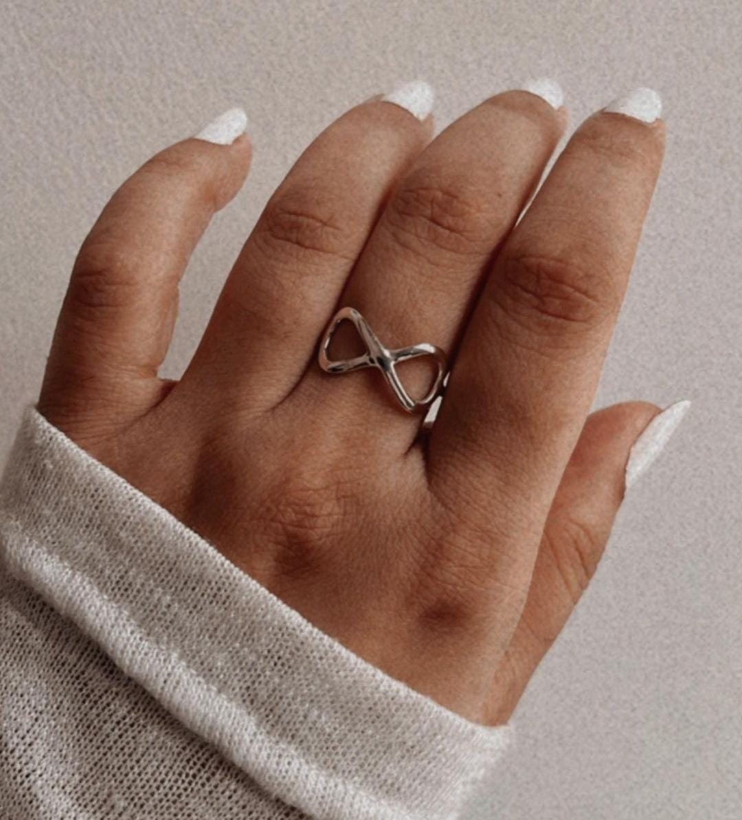 Timeless Infinity Ring in Sterling Silver