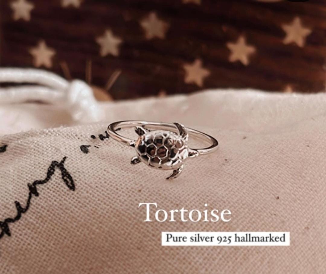 Charming Tortoise 2 ring in sterling silver