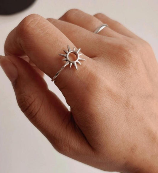 925 sterling silver sunshine ring