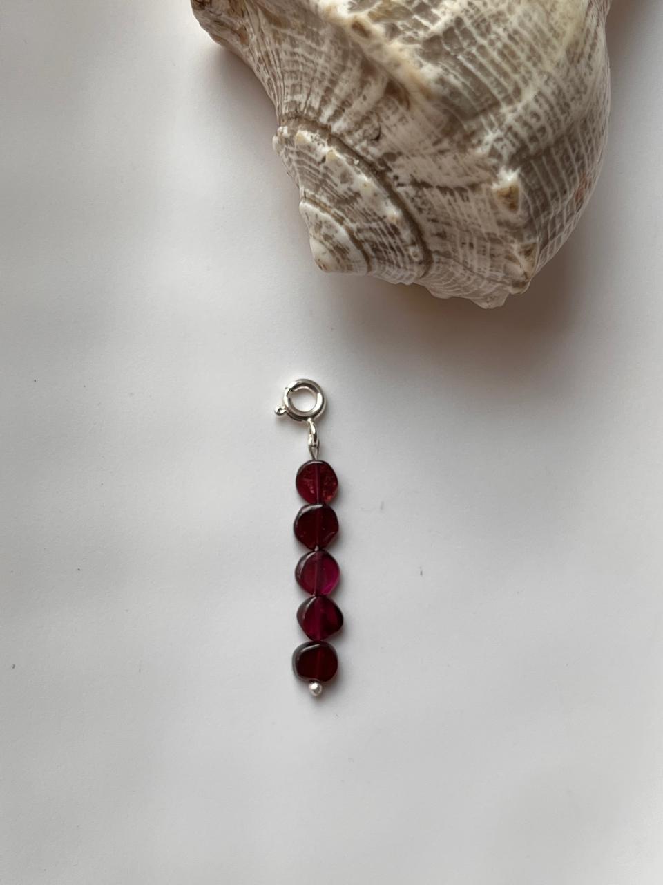 Beautiful Garnet Charm Pendant