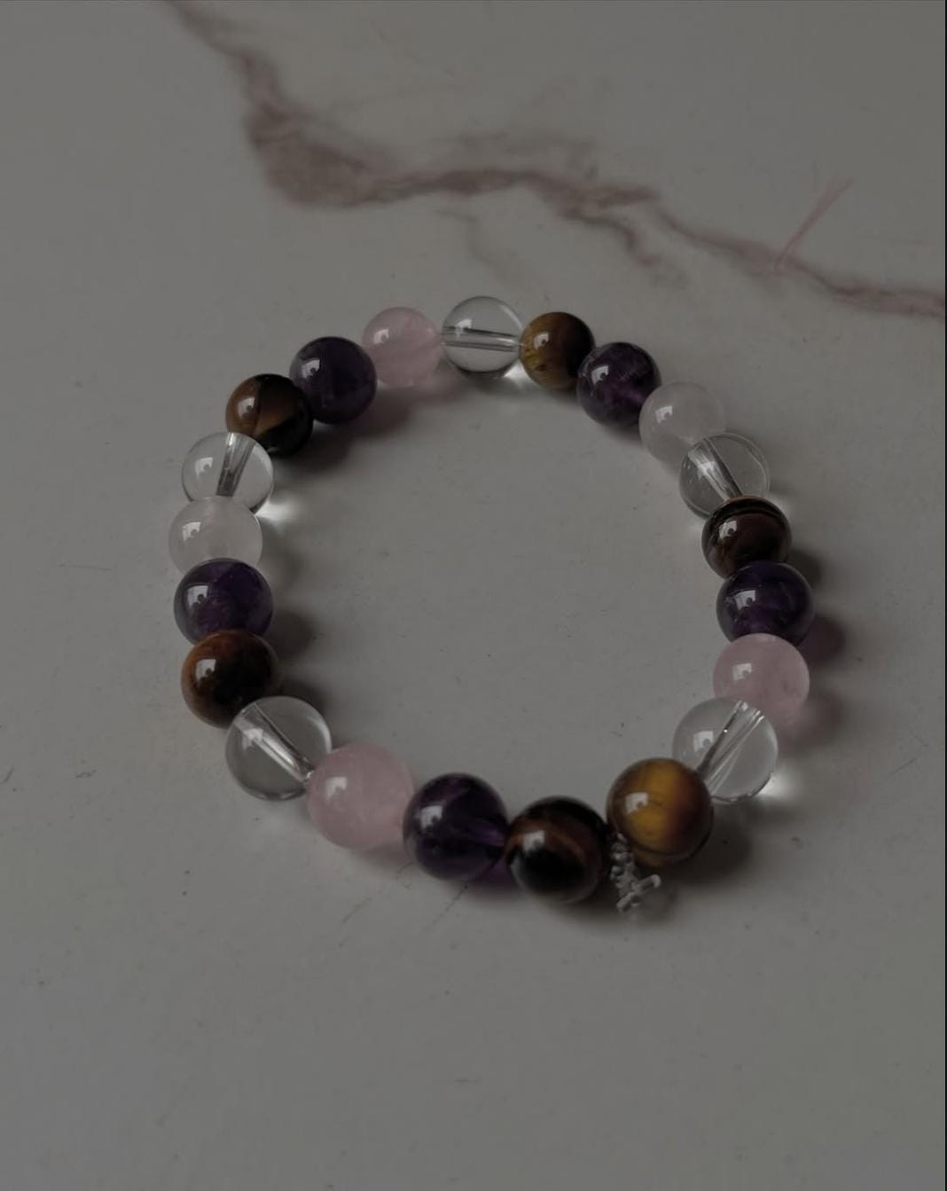 Crystal Bracelet 8MM for Happiness, Joy, and Healing Intention