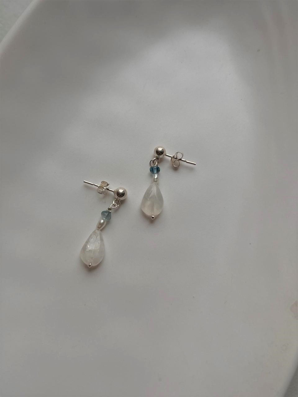 925 Silver Oceanic Handcrafted Studs - Stylish and Sophisticated Earrings