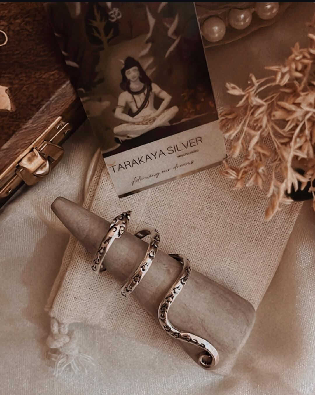 Bold Serpent Wrap 925 Silver Ring