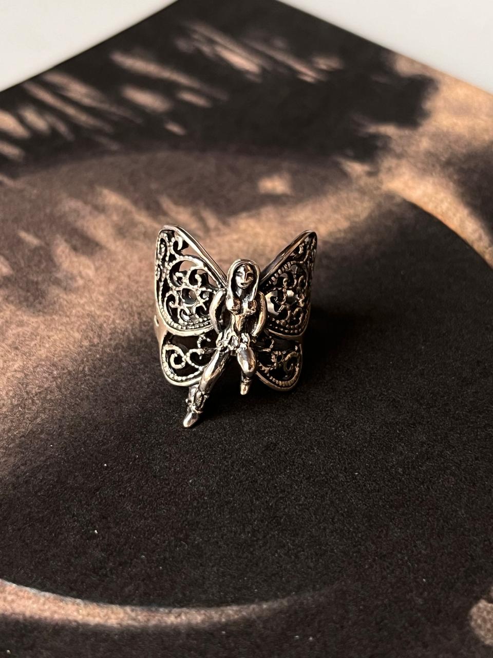925 Silver Angel Ring