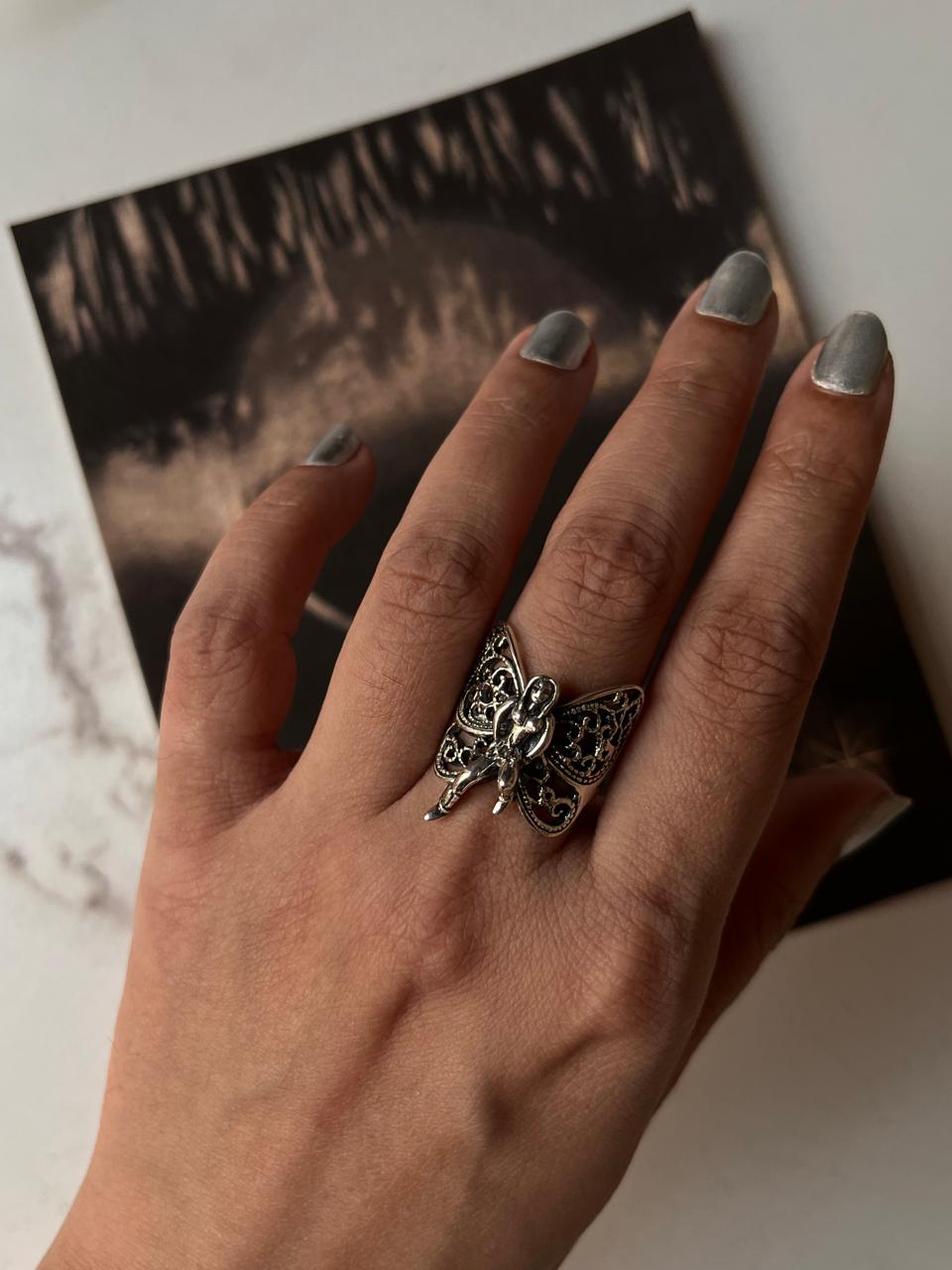 Sterling Silver Angel Design Ring