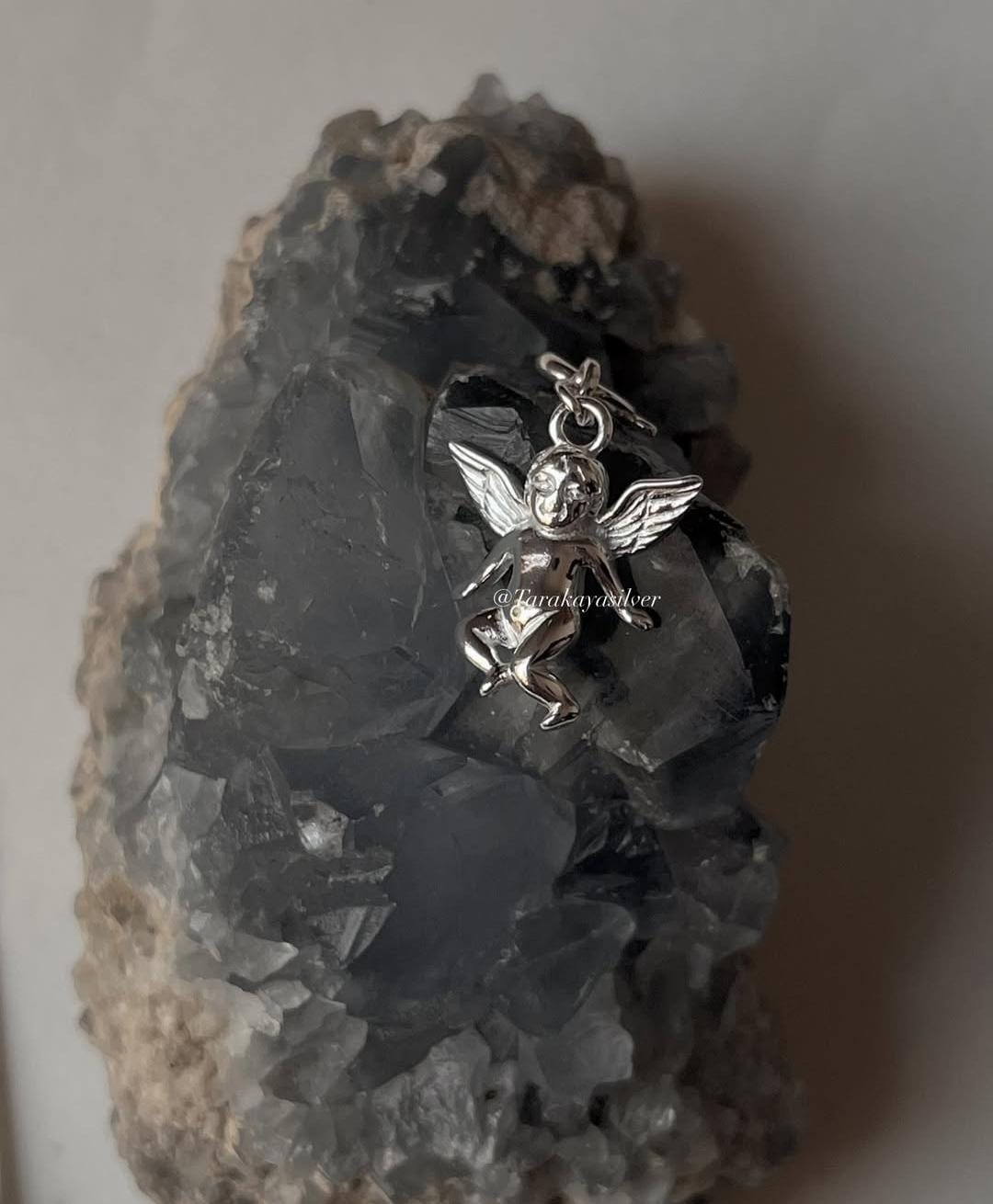 925 silver cherub angel charm for jewelry
