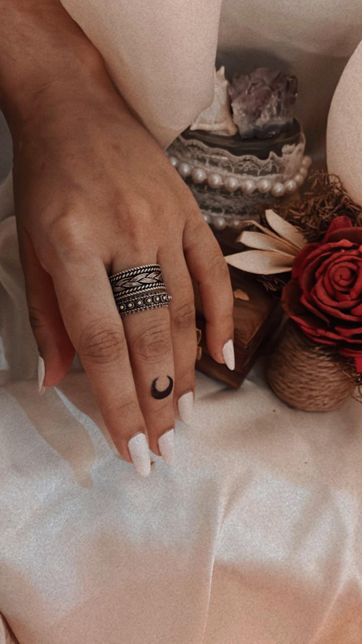 Tribal Braided & Balinese Stack Set 925 Sterling Silver Ring