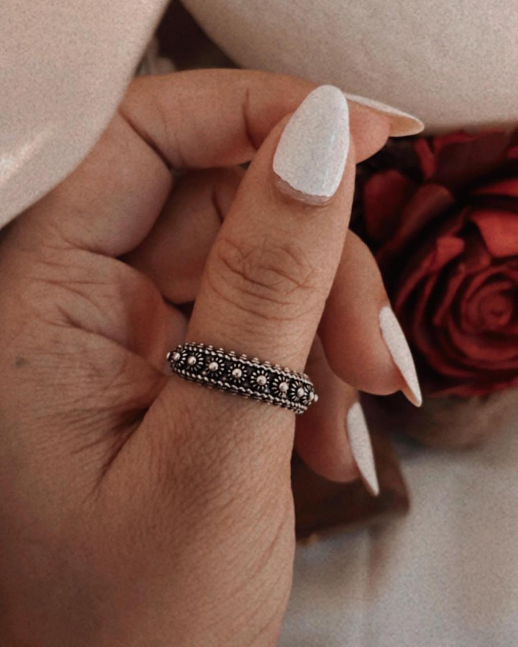 Tribal Braided & Balinese Stack Set 925 Sterling Silver Ring