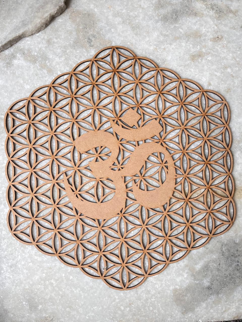 Wooden Om / Aum For Decor