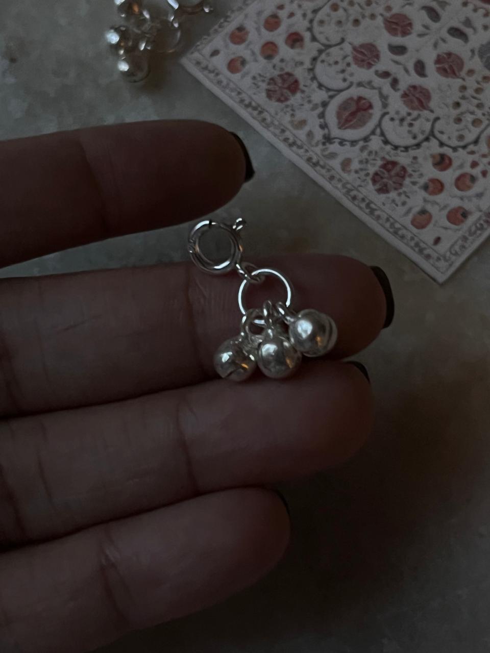Ghungroo Multi Purpose 925 Sterling Silver Charms