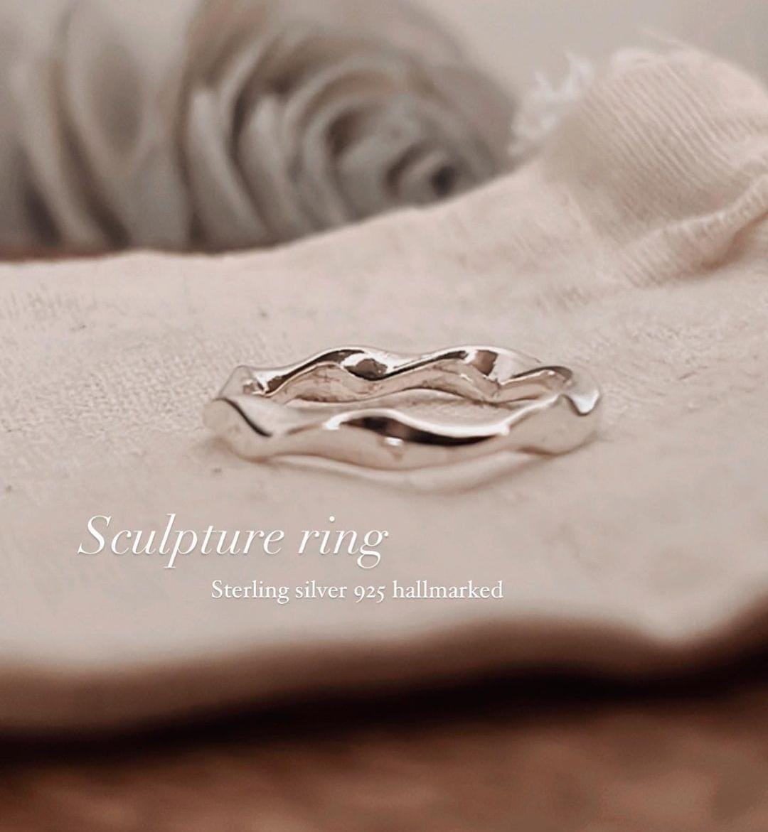 Sculpture Silver Ring
