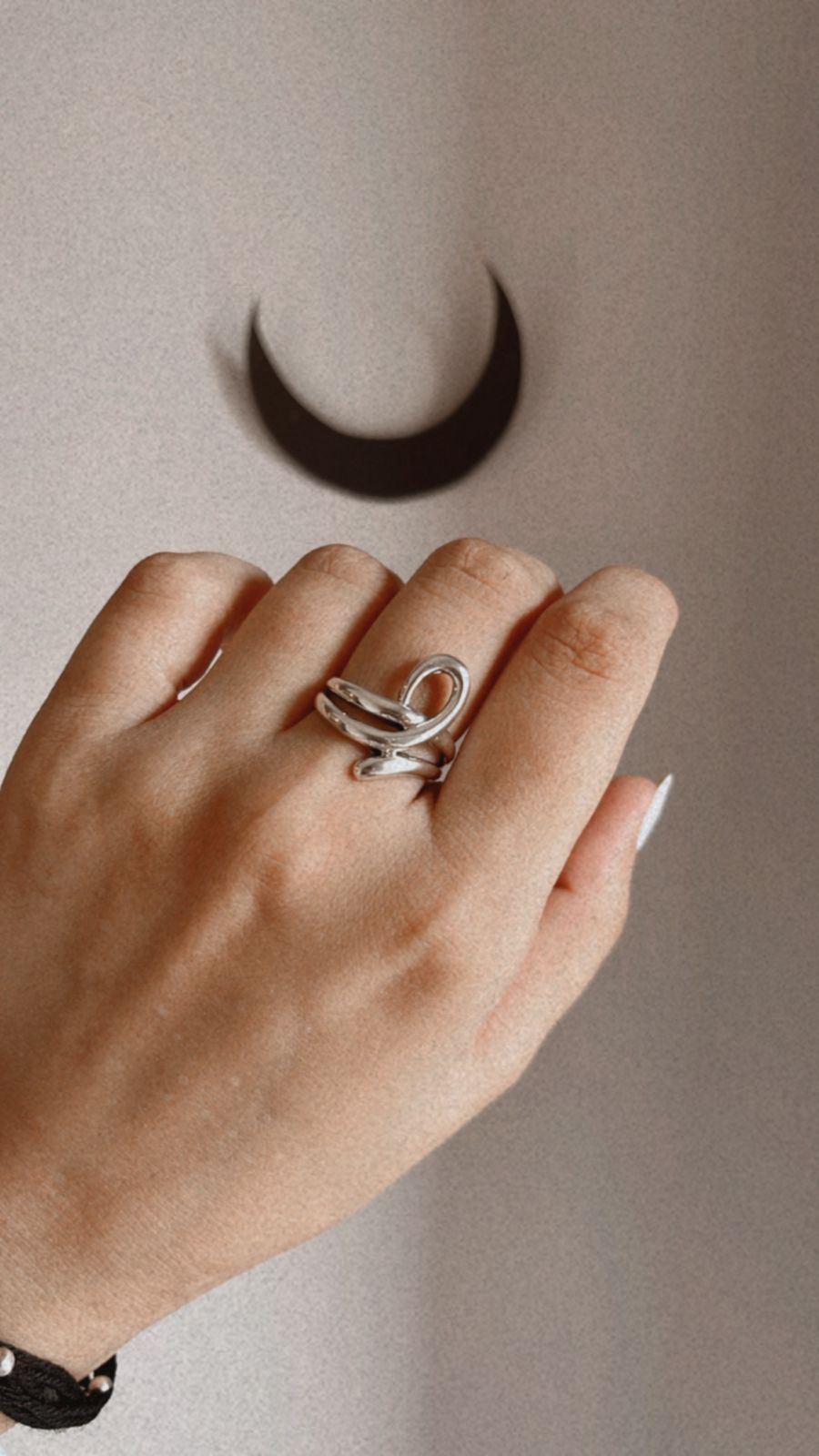 sculpture knot ring