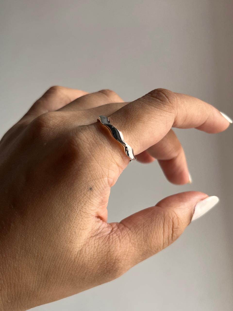 Sculpture Silver Ring