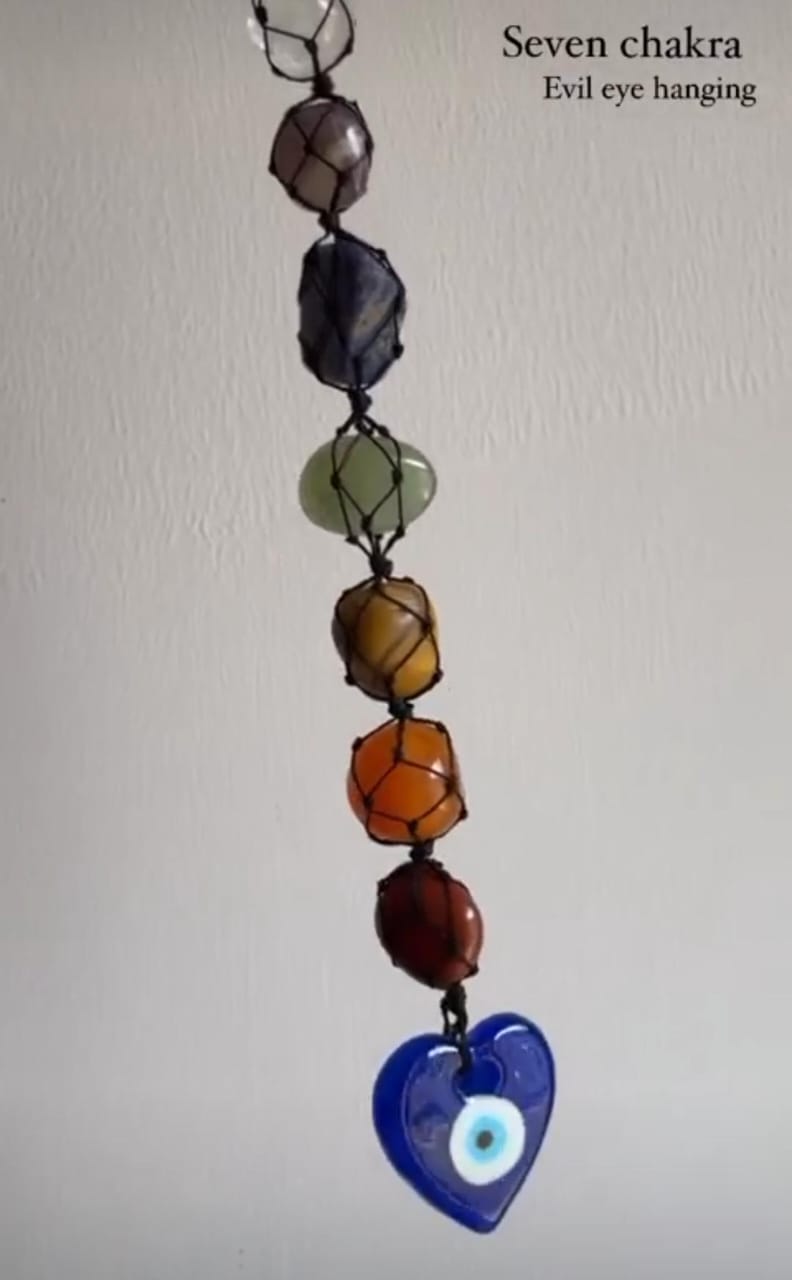 Seven Chakra Home Decor with Evil Eye for Balance
