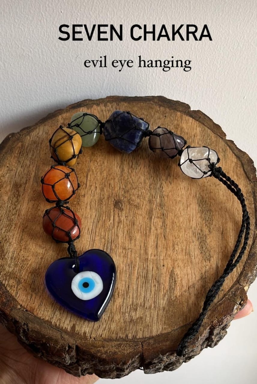Seven Chakra Evil Eye Hanging for Positive Home Energy
