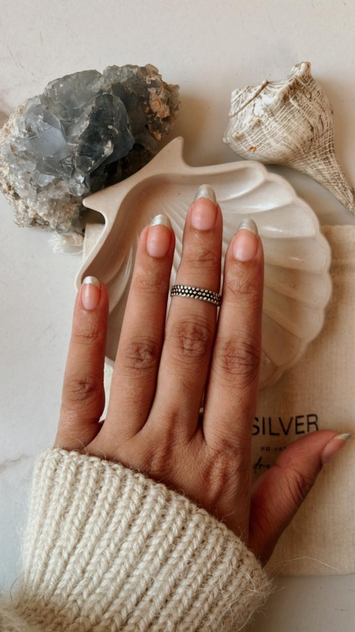 Sterling Silver Rawa Ring for Mid or Little Finger