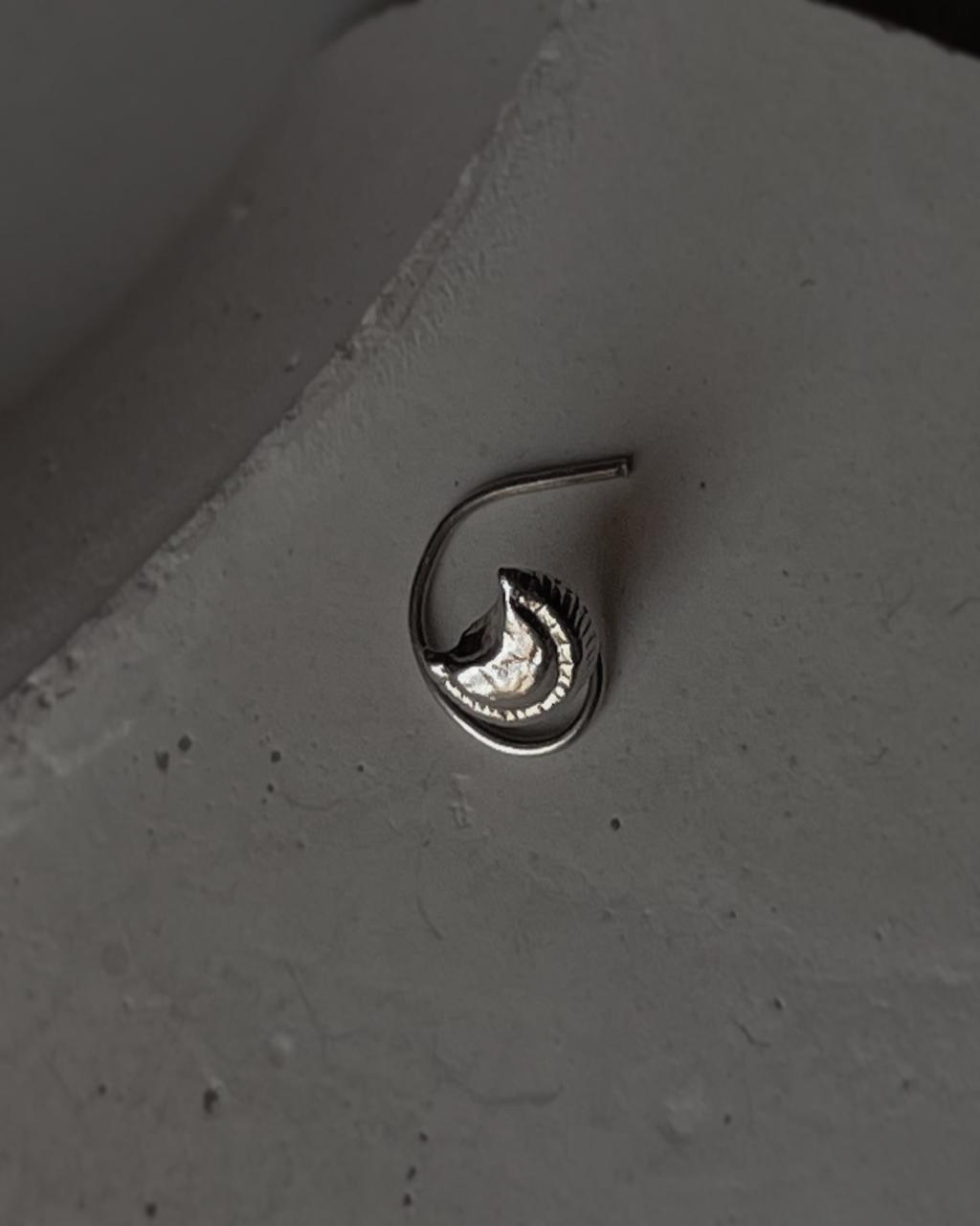 Sterling Silver Moon Chand Nose Pin for a Subtle, Stylish Look