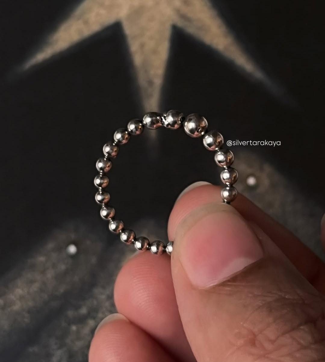 925 Silver Dots of the Tribe Ring - Statement Jewelry with Tribal Dots