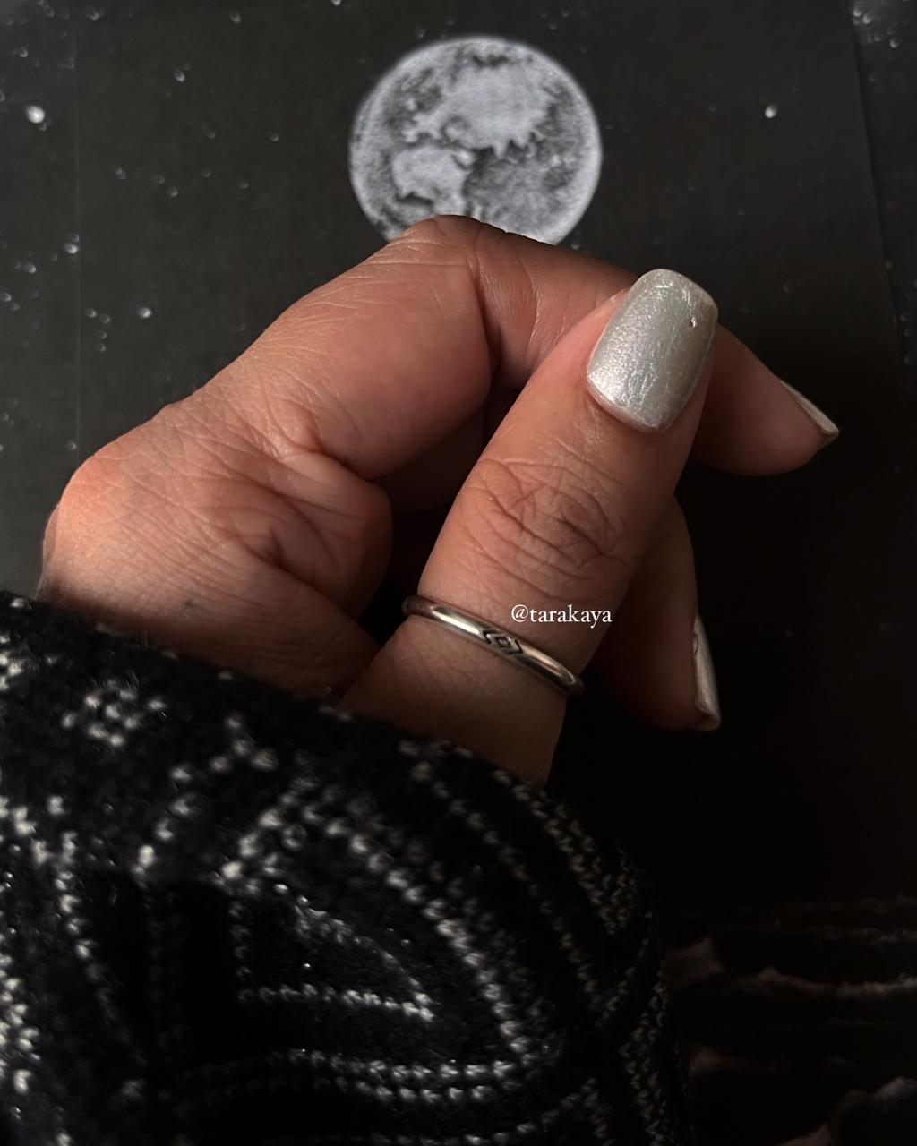 Tribal Engraved II 925 Silver Ring - Unique Engraved Tribal Motif