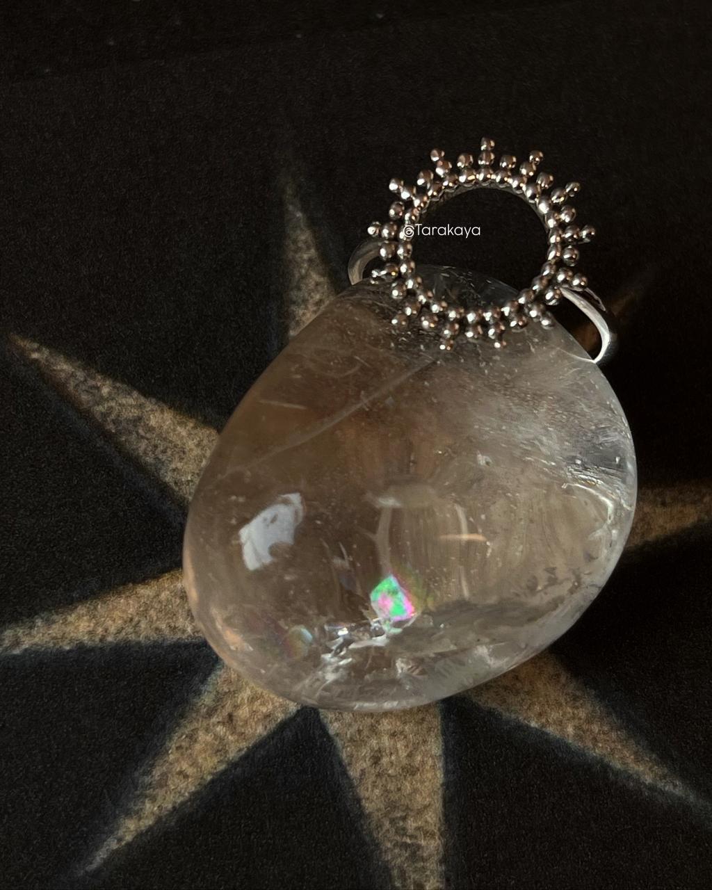 925 Silver Rawa Sun Mandala Ring with Intricate Detailing