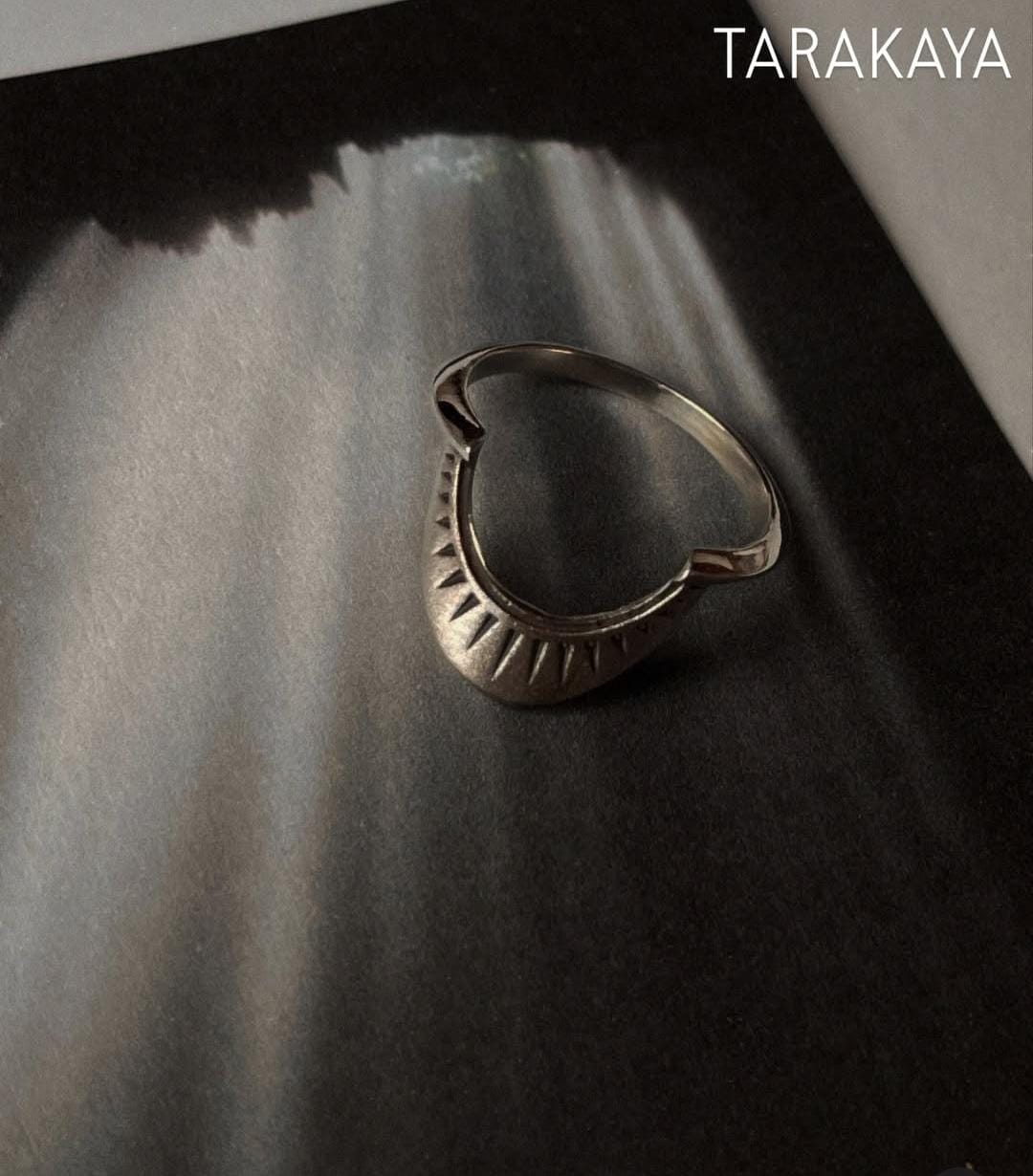 925 Silver Tribal Sunrays Stack Ring