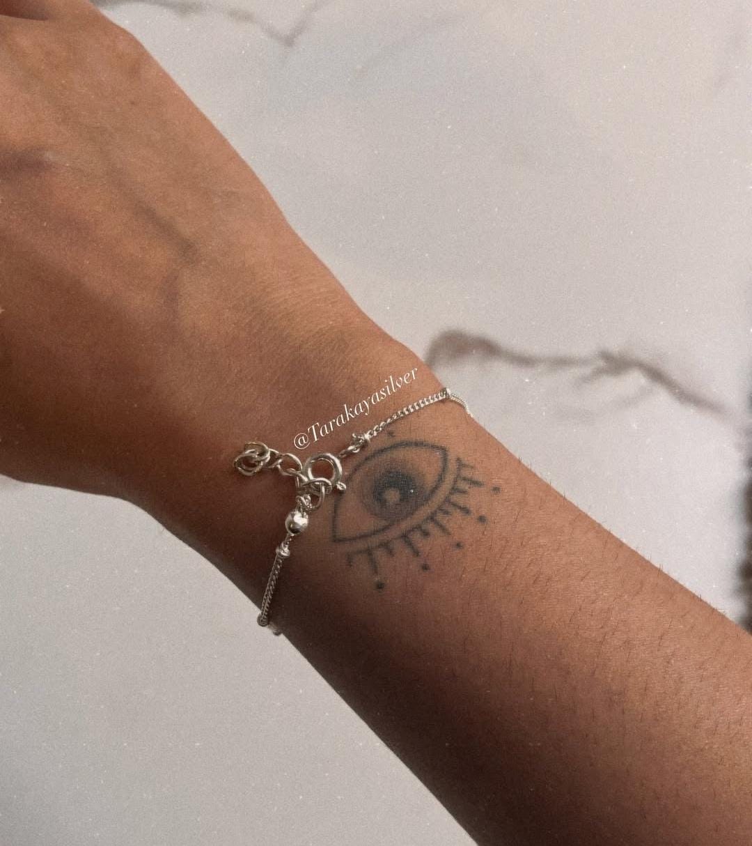 Cable Dot Minimal Stackable 925 Sterling Silver Bracelet