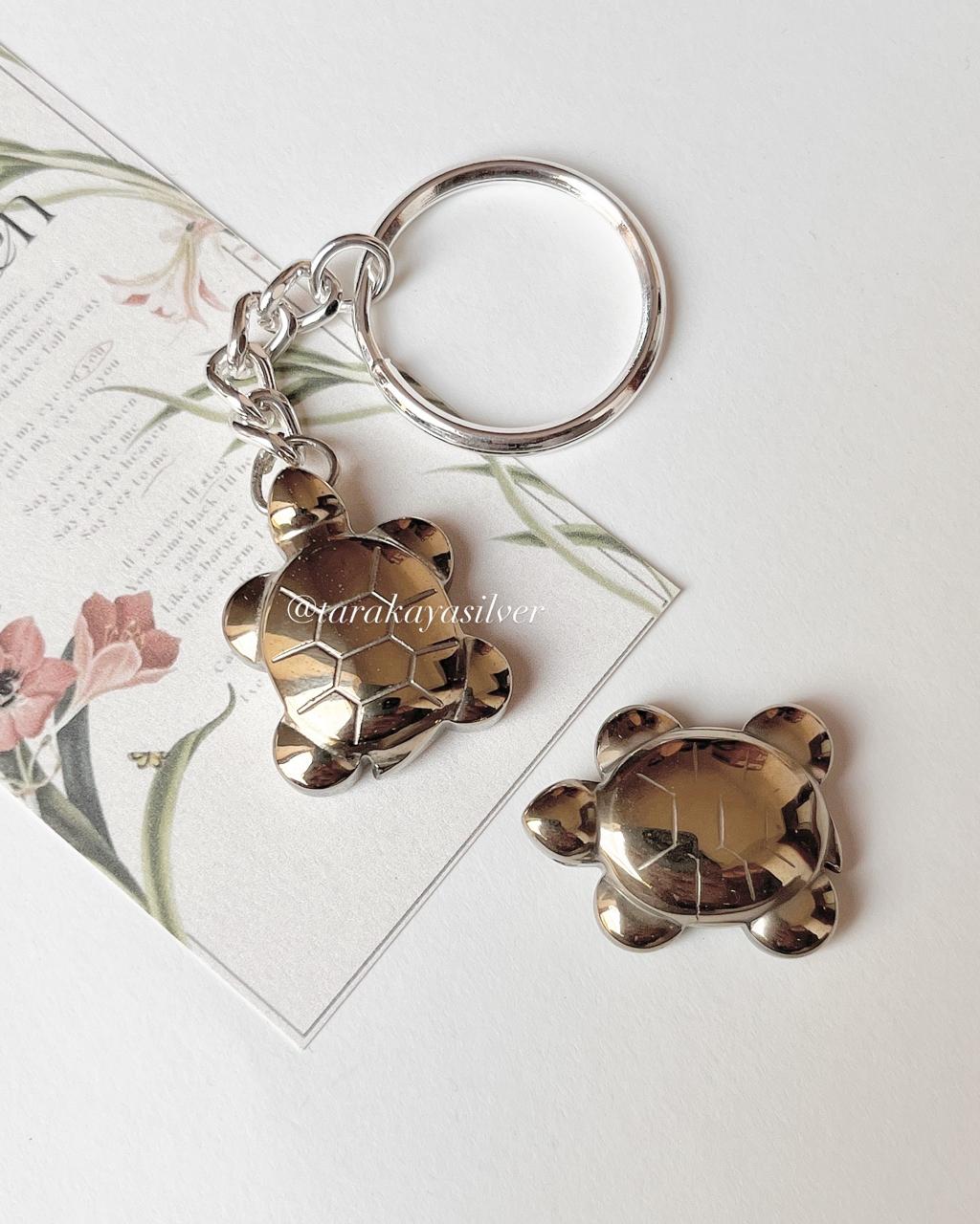 Pyrite For Abundance-Tortoise Key Ring