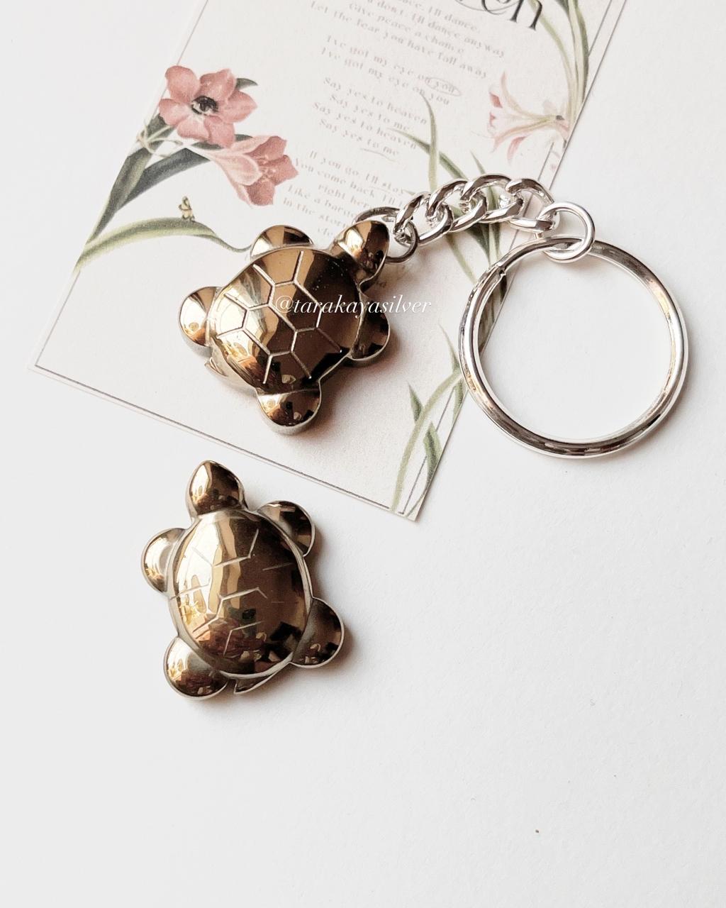Pyrite For Abundance-Tortoise Key Ring
