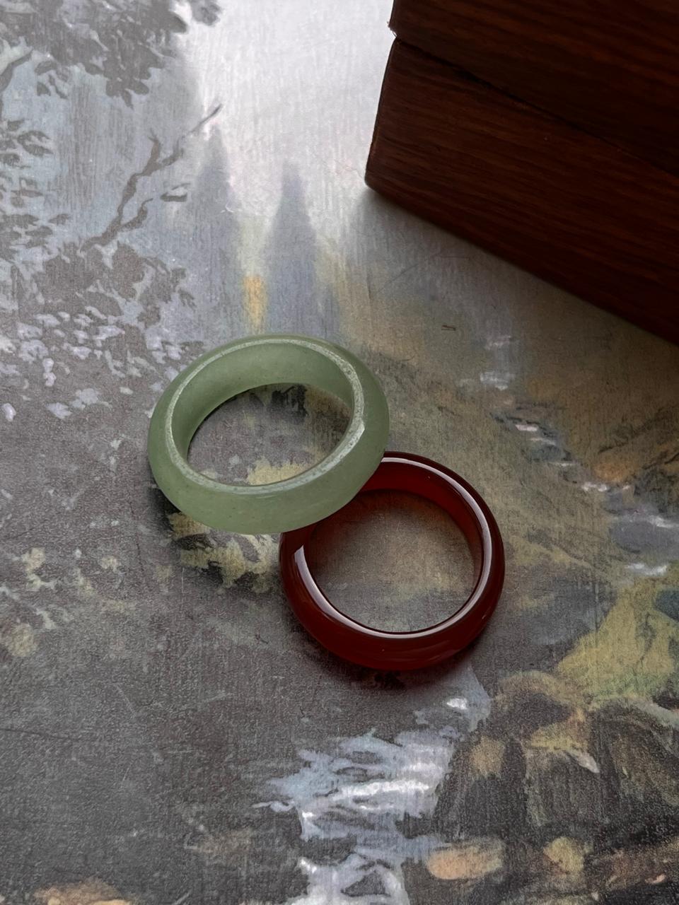 Healing crystal stack set with green aventurine and carnelian